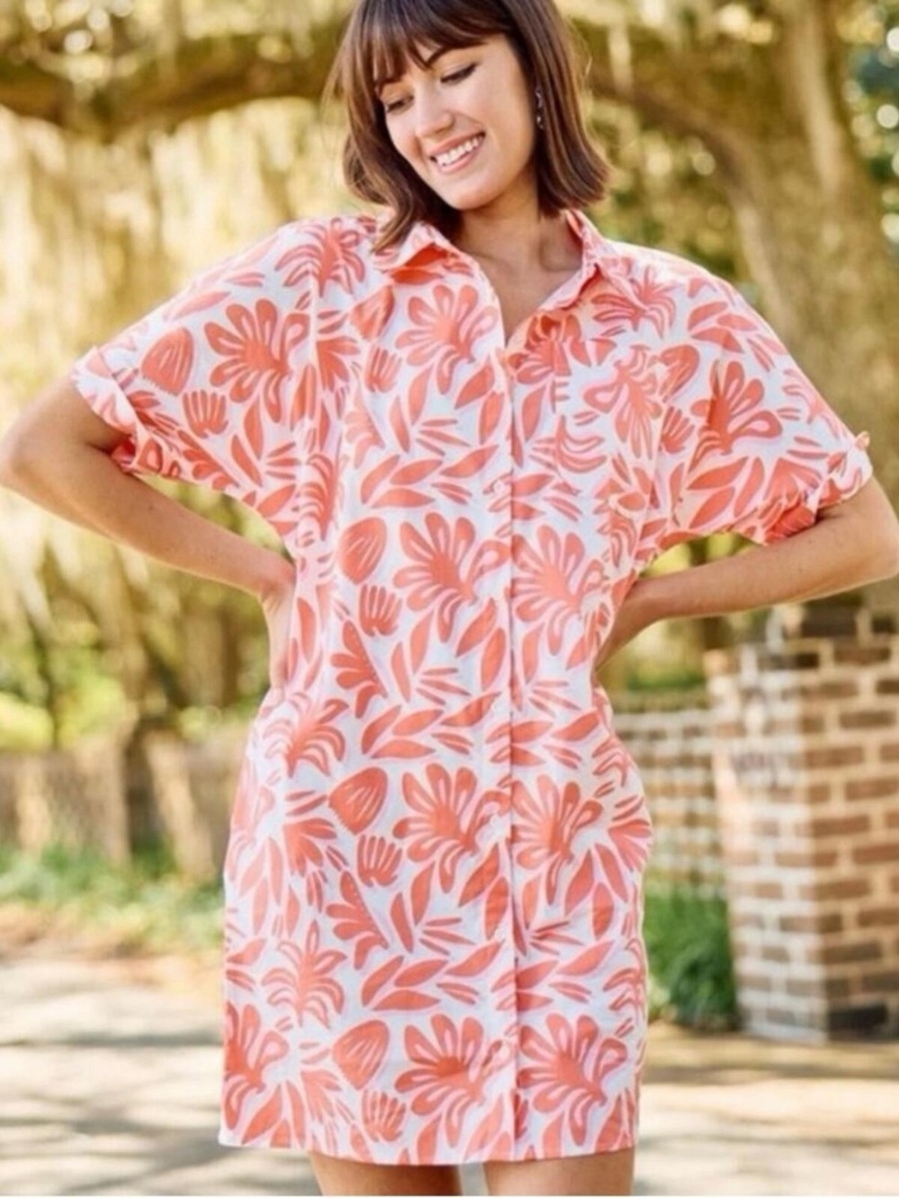 Michelle McDowell Spring it on Coral Dress